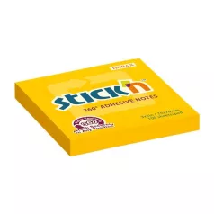   STICK N Öntapadó jegyzettömb, 76x76 mm, 100 lap, STICK N „360°, narancs