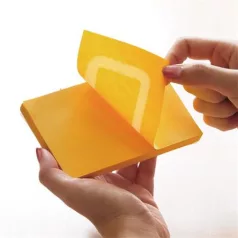   STICK N Öntapadó jegyzettömb, 76x76 mm, 100 lap, STICK N „360°, narancs