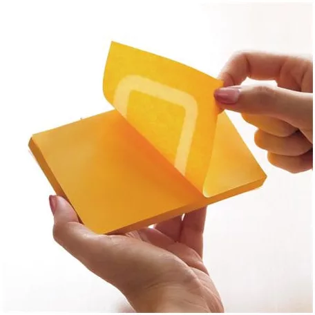 STICK N Öntapadó jegyzettömb, 76x76 mm, 100 lap, STICK N „360°, narancs
