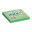STICK N Öntapadó jegyzettömb, 76x76 mm, 100 lap, STICK N „360°, zöld