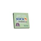 STICK N Öntapadó jegyzettömb, 76x76 mm, 100 lap, STICK N „360°, zöld