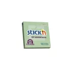 STICK N Öntapadó jegyzettömb, 76x76 mm, 100 lap, STICK N „360°, zöld