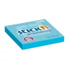 STICK N Öntapadó jegyzettömb, 76x76 mm, 100 lap, STICK N „360°, kék