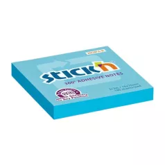   STICK N Öntapadó jegyzettömb, 76x76 mm, 100 lap, STICK N „360°, kék