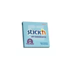 STICK N Öntapadó jegyzettömb, 76x76 mm, 100 lap, STICK N „360°, kék