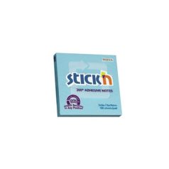   STICK N Öntapadó jegyzettömb, 76x76 mm, 100 lap, STICK N „360°, kék