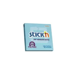   STICK N Öntapadó jegyzettömb, 76x76 mm, 100 lap, STICK N „360°, kék