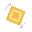 STICK N Öntapadó jegyzettömb, 76x76 mm, 100 lap, STICK N „360°, kék