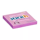STICK N Öntapadó jegyzettömb, 76x76 mm, 100 lap, STICK N „360°, rózsaszín