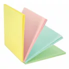 STICK N Öntapadó jegyzettömb, 76x76 mm, 100 lap, STICK N "Magic Pad" pasztell színek