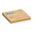 STICK N Öntapadó jegyzettömb, 76x76 mm, 100 lap, STICK N "Kraft Notes", barna