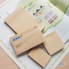 STICK N Öntapadó jegyzettömb, 76x127 mm, 100 lap, STICK N "Kraft Notes", barna