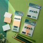 STICK N Öntapadó jegyzettömb, 38x51 mm, 3x100 lap, STICK N, pasztell színek