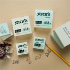 STICK N Öntapadó kockatömb, 76x76mm, 400 lap, STICK N, erdő színei pasztell mix