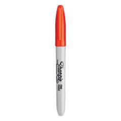   SHARPIE Alkoholos marker, 1 mm, kúpos, SHARPIE "Fine Point", narancs