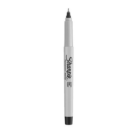 SHARPIE Alkoholos marker, 0,5 mm, kúpos, SHARPIE "Ultra Fine Point", fekete