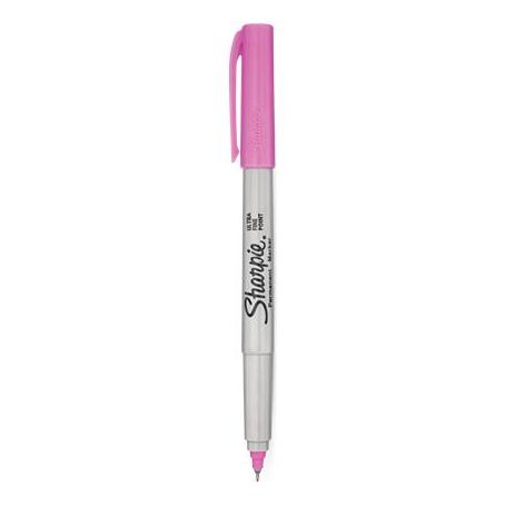 SHARPIE Alkoholos marker, 0,5 mm, kúpos, SHARPIE "Ultra Fine Point", pink