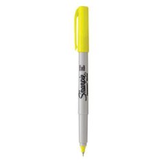  SHARPIE Alkoholos marker, 0,5 mm, kúpos, SHARPIE "Ultra Fine Point", sárga