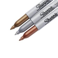   SHARPIE Alkoholos marker készlet, 1,4 mm, kúpos, SHARPIE "Metallic", 3 különböző szín
