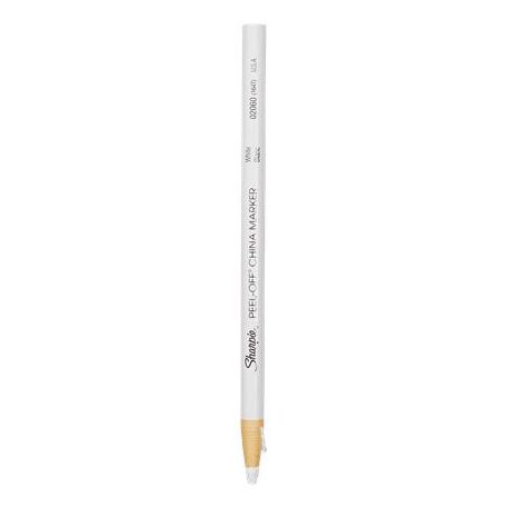 SHARPIE Jelölőceruza, 2,0 mm, SHARPIE "Peel-Off China marker", fehér