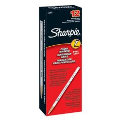   SHARPIE Jelölőceruza, 2,0 mm, SHARPIE "Peel-Off China marker", fehér