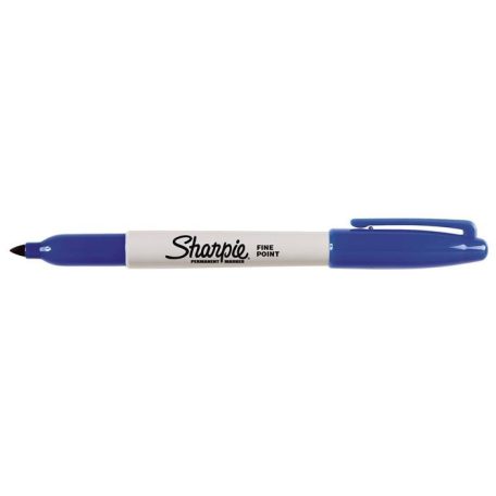 SHARPIE Alkoholos marker, 1 mm, kúpos, SHARPIE "Fine Point", kék