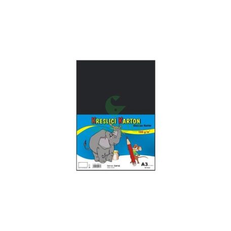 STEPA Rajzlap, A3, 180g, 50 lap, STEPA, fekete