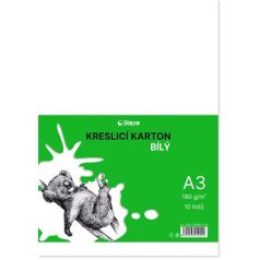STEPA Rajzlap A3, 180g, 10 lap, STEPA, fehér