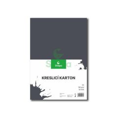 STEPA Rajzlap, A4, 180g, 50 lap, STEPA, fekete