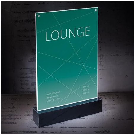 SIGEL Laptartó, "T", A4, LED fénnyel, SIGEL