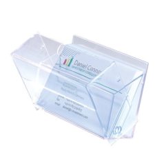  SIGEL Névjegytartó doboz, műanyag, 100 db-os, SIGEL, víztiszta