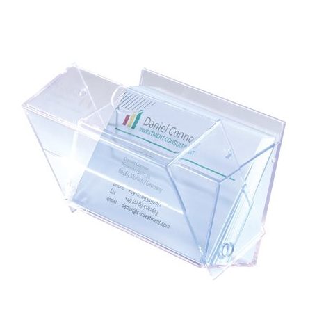 SIGEL Névjegytartó doboz, műanyag, 100 db-os, SIGEL, víztiszta