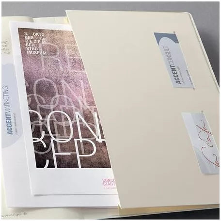 SIGEL Jegyzetfüzet, exkluzív, A4, kockás, 97 lap, keményfedeles, SIGEL "Conceptum", fekete