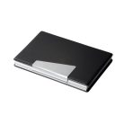 SIGEL Névjegytartó tárca, alumínium/műbőr, 20 db-os, SIGEL