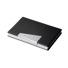   SIGEL Névjegytartó tárca, alumínium/műbőr, 20 db-os, SIGEL