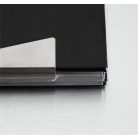 SIGEL Névjegytartó tárca, alumínium/műbőr, 20 db-os, SIGEL