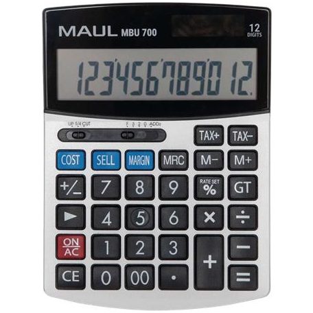 MAUL Számológép, asztali, 12 számjegy, MAUL "MBU 700", fekete