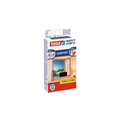   TESA Szúnyogháló, ablakra, tépőzáras, 1,3 x 1,3 m,  TESA® "Comfort", fekete