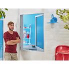 TESA Szúnyogháló, ablakra, tépőzáras, 1,3 x 1,3 m,  TESA® "Comfort", fekete