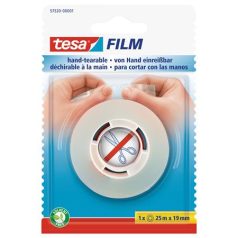   TESA Ragasztószalag, kézzel téphető, 19 mm x 25 m, TESA "tesafilm®", átlátszó