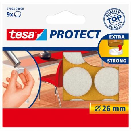TESA Filckorong, karcolásgátló, 26 mm, TESA "Protect®", fehér