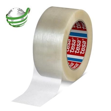 TESA Csomagolószalag, PET, 50 mm x 132 m, TESA "60418", áttetsző