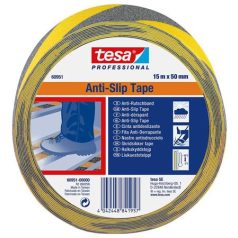   TESA Csúszásgátló szalag, 50 mm x 15 m, TESA "Anti-Slip", fekete-sárga