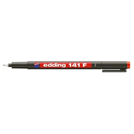EDDING Alkoholos marker, OHP, 0,6 mm, EDDING "141 F", piros
