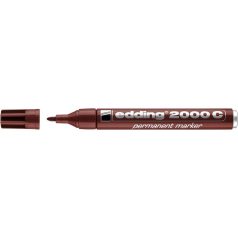   EDDING Alkoholos marker, 1,5-3 mm, kúpos, EDDING "2000", barna