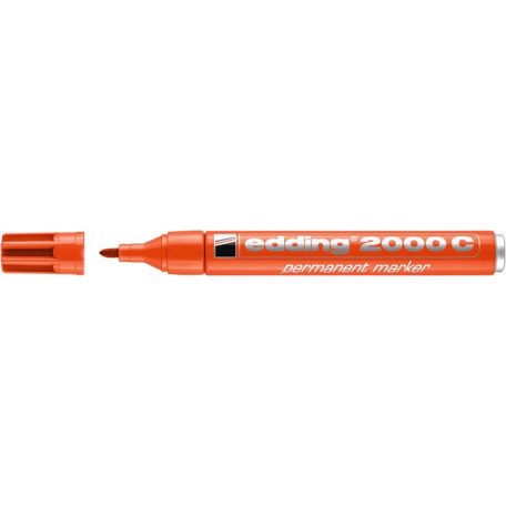 EDDING Alkoholos marker, 1,5-3 mm, kúpos, EDDING "2000", narancssárga