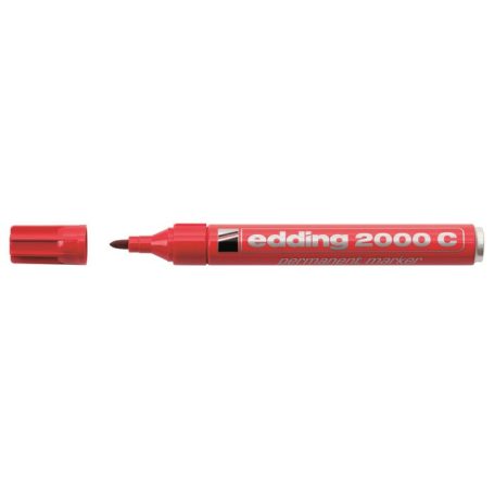 EDDING Alkoholos marker, 1,5-3 mm, kúpos, EDDING "2000", piros