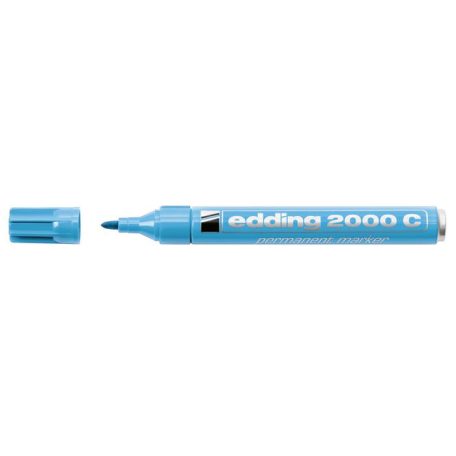 EDDING Alkoholos marker, 1,5-3 mm, kúpos, EDDING "2000", világoskék