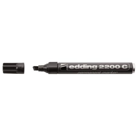 EDDING Alkoholos marker, 1-5 mm, vágott, EDDING "2200", fekete