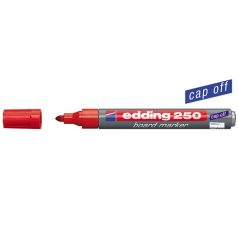   EDDING Tábla- és flipchart marker, 1-3 mm, kúpos, EDDING "250", piros